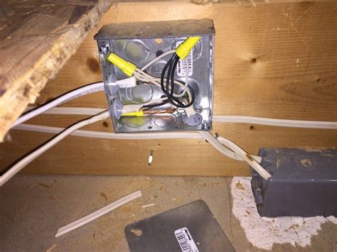 how to install a junction box in an attic|covering electrical junction box.